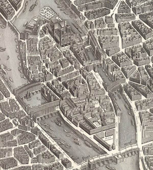 Carte Paris 1734 – Image 3