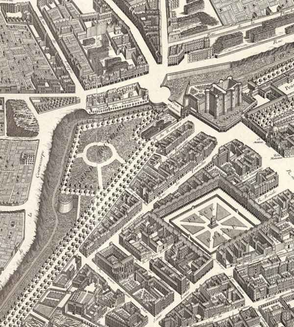Carte Paris 1734 – Image 2